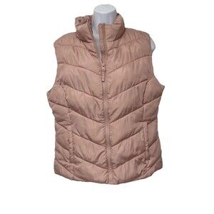 Aeropostale Vest Women L Full Zip Puffer Coat  NWT B8